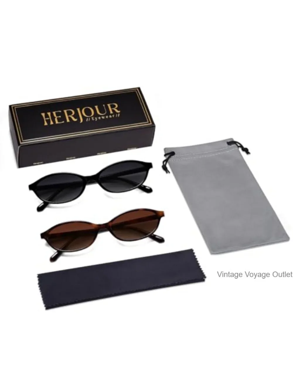 Polarized Retro Oval Sunglasses for Women Y2K 90s Narrow Skinny Frame